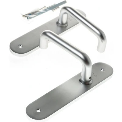 Afbeelding van D4E alu.vastdraaibaar f1 deursch. afger. kruk/kruk d model blind