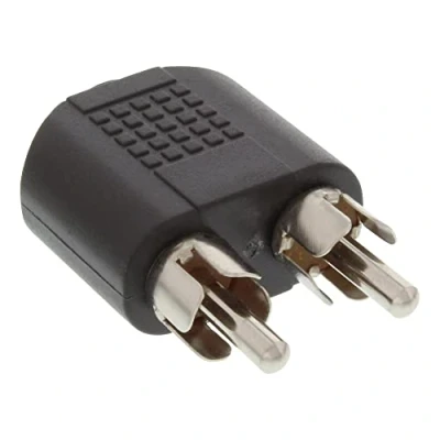Afbeelding van Tulp (m) 3,5mm Jack (v) stereo audio adapter