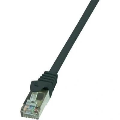 Afbeelding van LogiLink CP2083S RJ45 Netwerkkabel, patchkabel CAT 6 F/UTP 7.50 m Zwart Snagless 1 stuk(s)