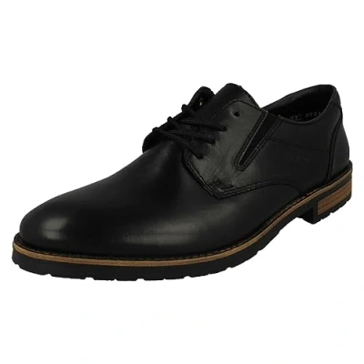 Image de Rieker 14621 Lace up pour homme, noir, 44 EU, 42.5 EU large