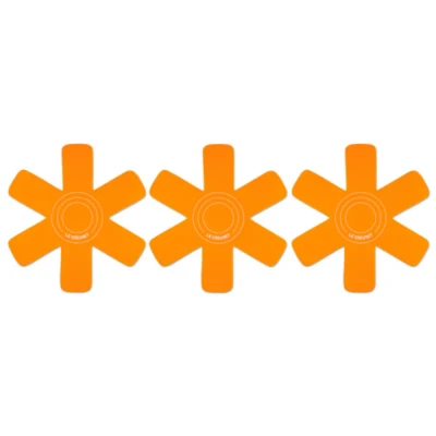 Afbeelding van Le Creuset Pannenbeschermers Set Van 3 Oranjerood