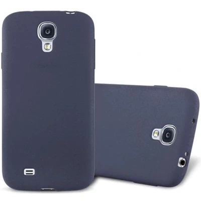 Afbeelding van Cadorabo Hoesje geschikt voor Samsung Galaxy S4 in FROST DONKER BLAUW Beschermhoes gemaakt van flexibel TPU silicone Case Cover