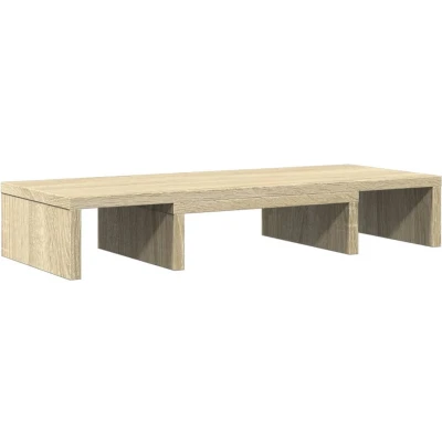 Afbeelding van vidaXL Monitorstandaard verstelbaar 60x24x10,5 cm hout sonoma eiken