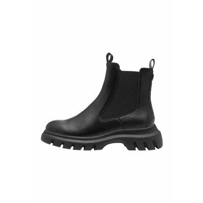 Afbeelding van Marco Tozzi Enkellaarsjes met plateauzool, Dames, Maat: 41, Black Schoenen