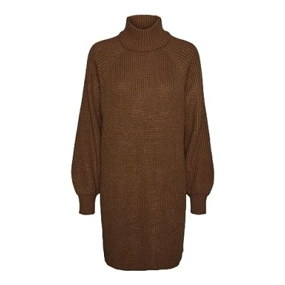 Afbeelding van Noisy May Nmtimmy Dress Gebreide jurk, Dames, Maat: Medium, Partridge