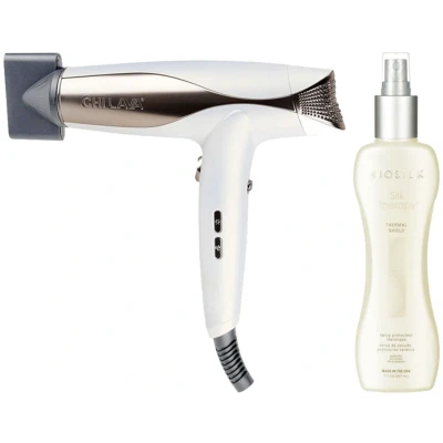 Afbeelding van CHI Lava Pro Turbo Hair Dryer + Biosilk Silk Therapy Thermal Shield 207ml bundel/set/pakket