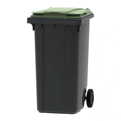 Afbeelding van Mini container 240 liter grijs/groen