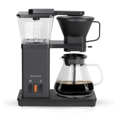 Afbeelding van CoolHome Masterbrew Koffiezetapparaat Filterkoffie Met Blooming Functie Zwart