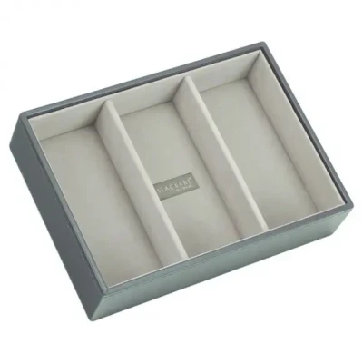 Afbeelding van mink &amp; grey velvet classic diep/vakken stackers