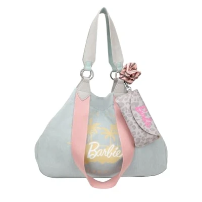 Afbeelding van Fritzi aus Preussen Izzy Medium Malibu Barbie Washed Denim Fresh Blue Shopper, Bue, Middelgroot, Bue