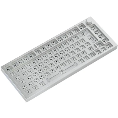 Image de Clavier Glorious PC Gaming Race GMMK Pro GLO P75 RGB ISO W Filaire Mécanique Avec Rétroéclairage USB Blanc