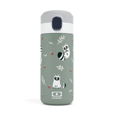 Afbeelding van Monbento Pop Wasbeer Thermosfles voor kids 6+ 360ML Bpavrij
