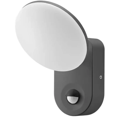 Afbeelding van Adviti RIOLIT Led buitenlamp met bewegingsmelder, 1100 lm, IP65, 4000 K, instelling van de lichtintensiteit verlichtingsduur (grijs)