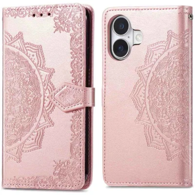 Afbeelding van imoshion Mandala Bookcase voor de Apple iPhone 17 Rose Gold