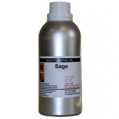 Afbeelding van Etherische Olie Salie 500ml 100% Essentiële Oliën in Bulk Aromatherapie Diffuser