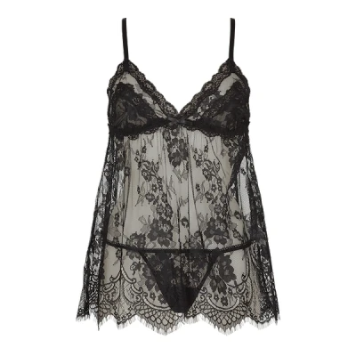 Afbeelding van Cosmopolitan Babydoll &amp; String Zwart