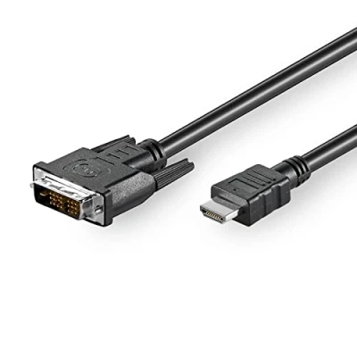 Afbeelding van DVI D Single Link HDMI kabel / zwart 5 meter