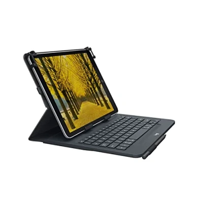 Image de Logitech Cover Clavier Universel 9 10&quot; Azerty Fr Noir (920 008338)