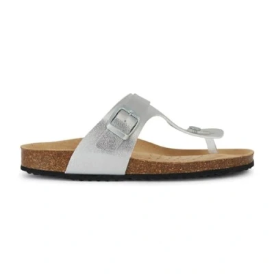 Afbeelding van Geox D Brionia K Teensandalen, Dames, Maat: 40, Silver Hoogwaardig imitatieleer
