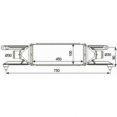 Afbeelding van Intercooler, inlaatluchtkoeler NRF 30751