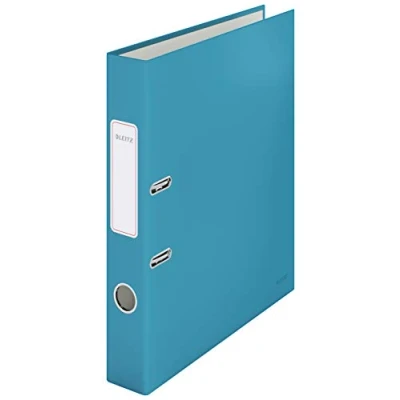 Afbeelding van Leitz Cosy 180 A4 Ordner Met Rugetiket 2 Rings Zacht Oppervlak Rugbreedte Van 50mm Sereen Blauw