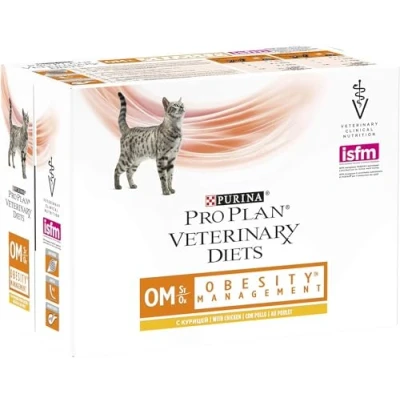 Afbeelding van PURINA Pro Plan Veterinary Diets OM Obesitas Kip nat kattenvoer 10x85g