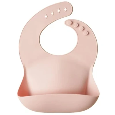 Afbeelding van Mushie Siliconen bib slabbetje blush