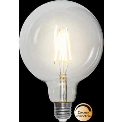 Afbeelding van Star Trading LED Grote bol lamp (12,5cm) lichtbron E27 Dimbaar Extra Warm Wit 2700K 7.5 Watt vervangt 60W Halogeen