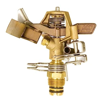 Afbeelding van Rain Bird 25PJDAC Slagsprinkler van messing, model verstelbaar 20 tot 360, sproeiafstand 6,1 12,4 m