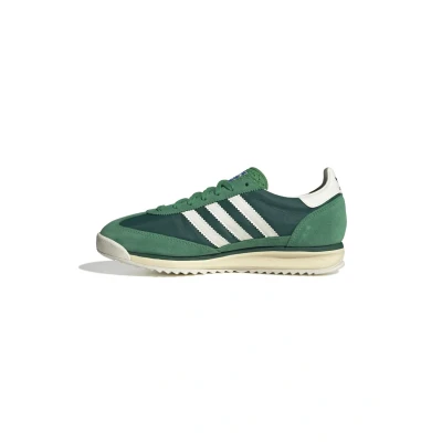 Afbeelding van adidas Originals SL 72 RS Unisex Sneakers laag, Maat: 37 1/3, Green/core white/collegiate green Leer en textiel