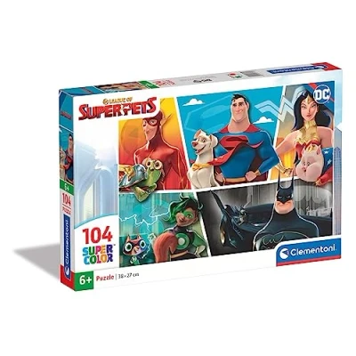 Afbeelding van Clementoni DC superpets Legpuzzel 104 stuk(s) Stripfiguren