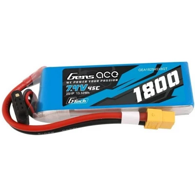 Afbeelding van Gens ace LiPo accupack 7.4 V 1800 mAh Aantal cellen: 2 45 C Block XT60