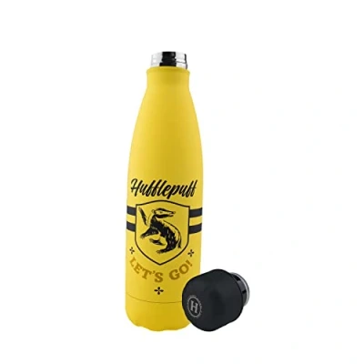 Afbeelding van Cinereplicas Harry Potter Thermo Hufflepuff Let&#039;s Go Waterfles Multicolours