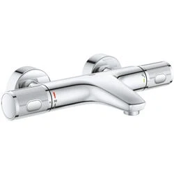 Afbeelding van GROHE Grohtherm 1000 Performance Thermostatische Badkraan 15cm met koppelingen chroom 34779000