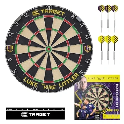 Afbeelding van Target Luke Littler Dartbord Set Inclusief en Dartpijlen Complete Dartset