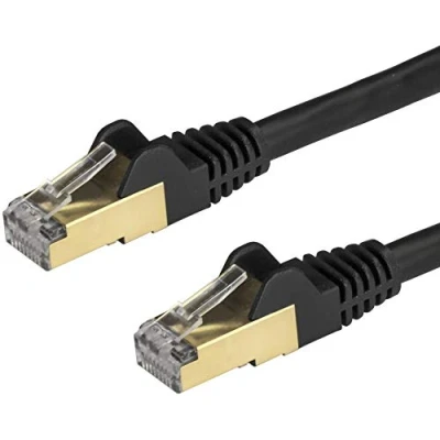 Afbeelding van Stevige UTP netwerkkabel categorie 6 Startech 6ASPAT50CMBK 50 cm