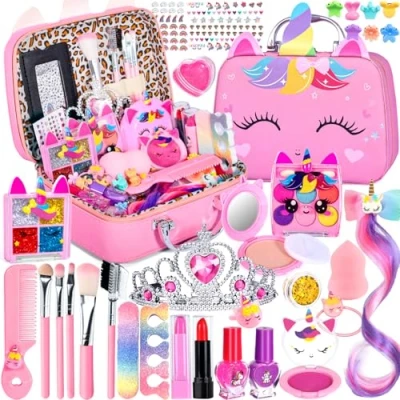 Afbeelding van Vautvis 32 make up voor kinderen, speelgoed, meisjes, upset niet giftig, up, kerstcadeau