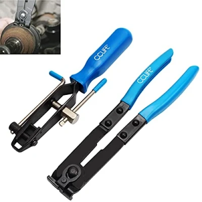 Afbeelding van CCLIFE tang, 2 stuks gereedschap, gimbal klem en klemmen van krimpbanden