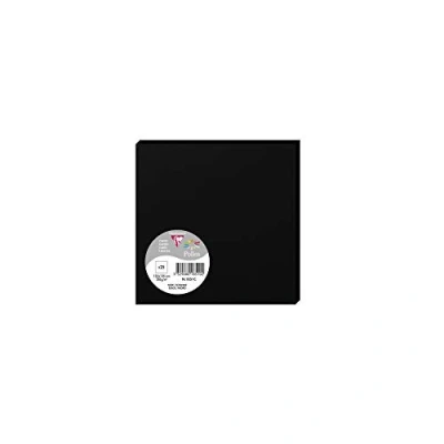 Image de Paquet de 25 cartes simples Pollen 135x135mm Noir 210g