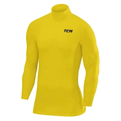 Afbeelding van SuperThermal Compressietop met Lange Mouwen Ronde Hals voor Heren Sonic Yellow (Geel)