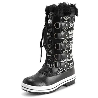 Afbeelding van Polar Sneeuwlaarzen voor dames, gevoerde regenlaarzen, waterdicht, warm, de winter