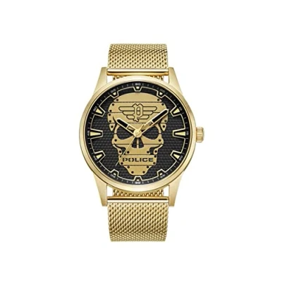 Afbeelding van Police Quarz Horloge, Heren, Maat: One Size, Gold
