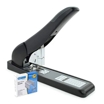 Afbeelding van RAPESCO bloknietmachine ECO HD 210, zwart + 1.000 nietjes