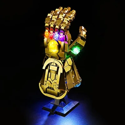 Afbeelding van YEABRICKS Ledlicht voor Lego 76191 Marvel Infinity Gauntlet bouwsteenmodel (Lego Kit niet inbegrepen)
