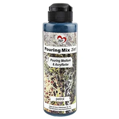 Afbeelding van Ideen mit Herz Pouring Mix 2 in 1 medium &amp; acrylverf 180 ml Geen mengen met vloeistof, of siliconenolie (petrol) nodig