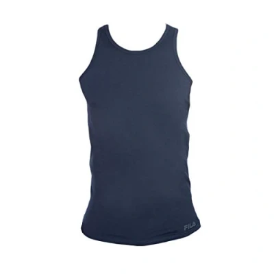 Afbeelding van Fila Heren Man tank top with logo print Zwart M