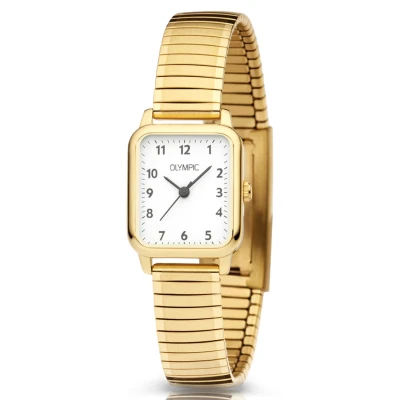 Afbeelding van Olympic OL26DDD017 BRITT Horloge Staal Goudkleurig 20 23mm