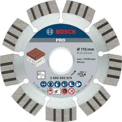 Image de BOSCH 2608602679 Disque de coupe diamanté Best for Abrasive 115 x 22,23 2,2 12 mm