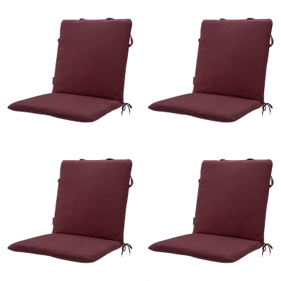 Afbeelding van Madison Stapelstoel kussen Bordeaux eco + nature outdoor finishing 4 stuks