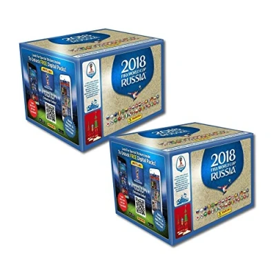 Afbeelding van Panini FIFA Wereldkampioenschap sticker 2018 WM Rusland 2 met elk 50 zakken = 100 500 stickers serie bestaande uit 670 afbeeldingen versie NL, BE, LU en andere landen